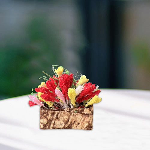 Mini Maceta Con Forma De Ramo De Flores Diminuto Para