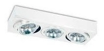 Imagen 2 de 5 de Plafon Spot Techo Cardanico Blanco 4 Luces Ar111 Nexo