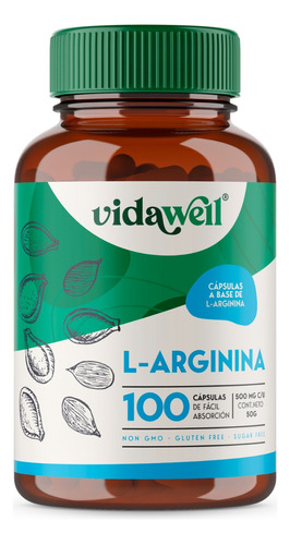 L- Arginina De 100 Cápsulas | Vidawell®