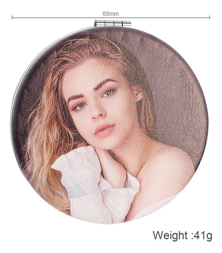 Espejo De Maquillaje Portátil Con Foto Personalizado, Regalo