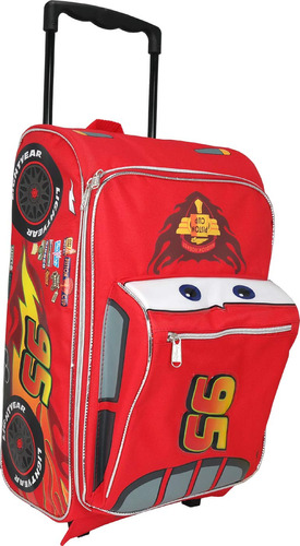 Pixar Cars - Equipaje Con Forma De Rayo Mcqueen De 17 Pulga.