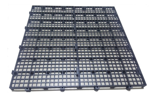Imagem 2 de 3 de 10 Pisos Plastico Preto Estrado Plat 50x25cm Piso P/ Box