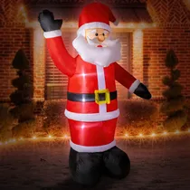 Comprar Inflable Navidad Santa Claus Papa Noel 2.4m Decoracion Led Color Multicolor Houzer