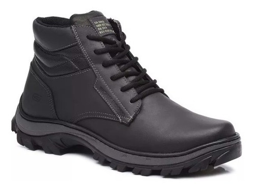 Bota Em Couro Gogowear Safe Grafite