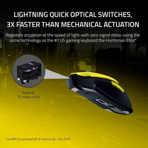 Imagen 5 de 6 de Mouse Razer Inalambrico Gamer Base Carga Rgb Cyberpunk 2077