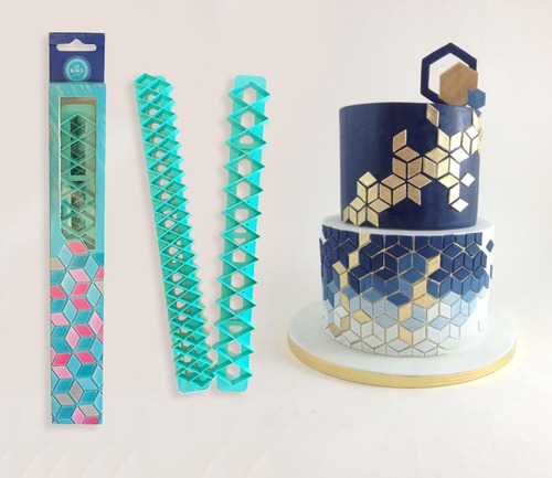 Cortantes Geometricos Diamante Set X 2 Tamaños - Reposteria