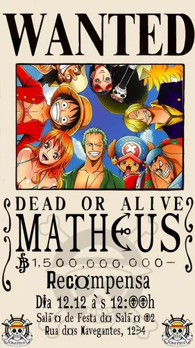 Convite Aniversário One Piece