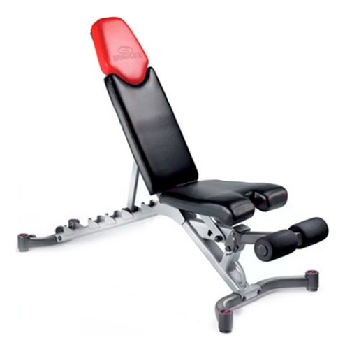 Banca Banco  Pro Acero T- Bowflex Abdominales - Mancuernas