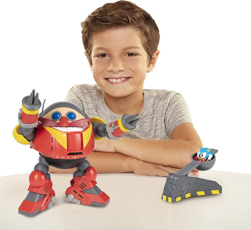 Sonic The Hedgehog Robot Gigante Eggman + Catapulta + Sonic