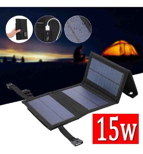 Bolsa Plegable Solar Portátil 15w 