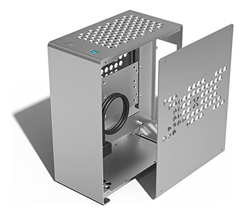 Mini-itx Case Aluminio, Desktop Computer Case Silver Color,