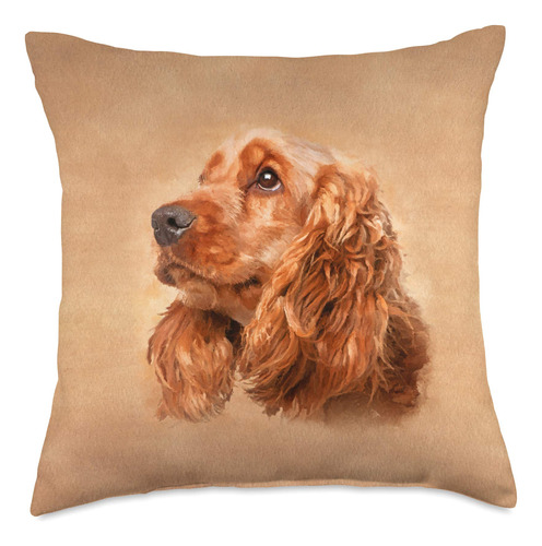 K9printart English Cocker Spaniel - Cojin (18.0 X 18.0 in),