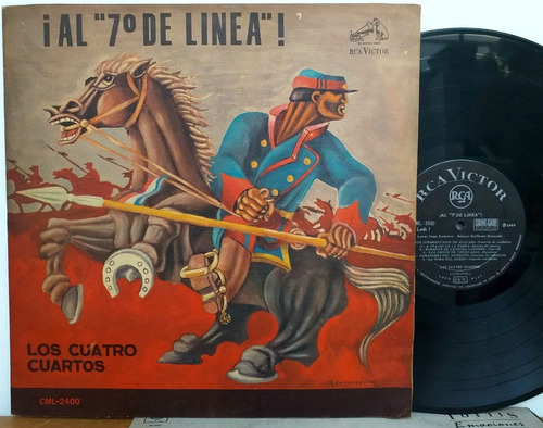 Los Cuatro Cuartos ¡al 7º De Linea! - Lp Chile 1966 Folklore