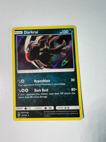 Darkrai 87/147 Holo De Pokemon Tcg