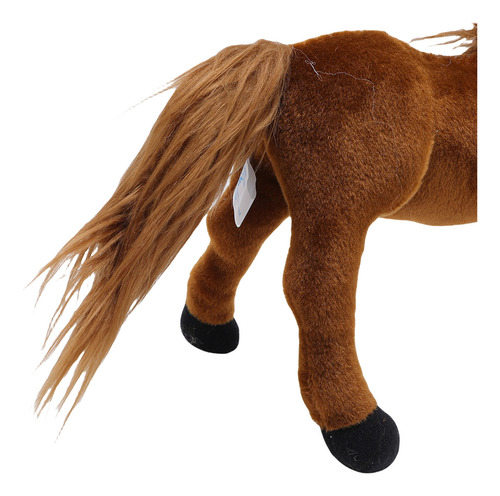 Peluche De Peluche Simulado Con Forma De Caballo, Suave Y Có
