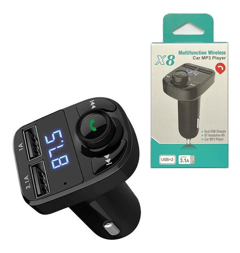 Transmisor Cargador De Carro Dual Usb Bluetooth Kit Car Musi