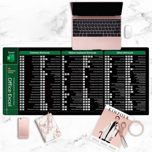 Para Mouse Pad De Atalho Excel 300*800*2mm /