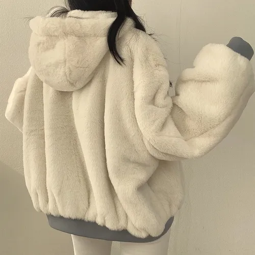 Sd Chamarra Algodón Capucha For Mujer Ropa De Lana Invierno