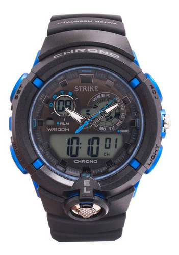 Reloj Strike Watch Ad1188-0aea-bkbu En Resina Para Hombre
