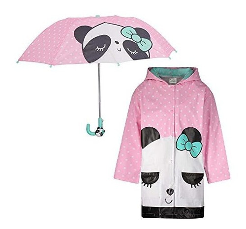 Sombrilla O Paraguas - Kids Umbrella And Raincoat Set For Bo