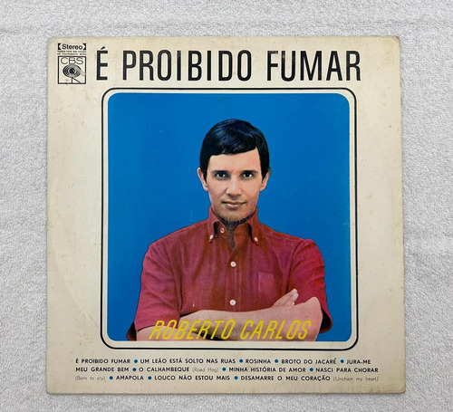 Disco De Vinil Roberto Carlos É Proibido Fumar