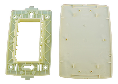 Placa Simon 4x2 Cega Marfim C/ Suporte