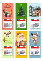 Comprar Calendario 2025 + Navideño Para Imprimir Varios Formatos