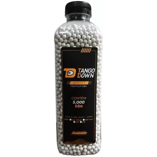 Tango Down Bbs 0.28gr Para Airsoft C/ 5000un Garrafa Premium