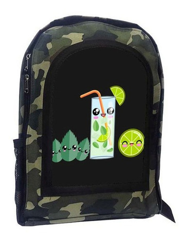 Mochila Camuflada Kawaii Kawai Kaway A41