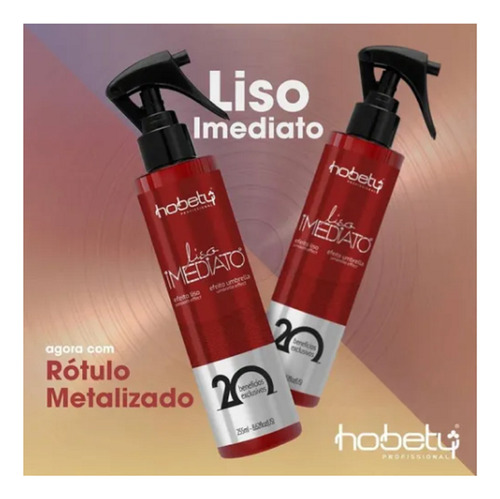 Kit 2 Liso Imediato 255ml Efeito Liso - Hobety
