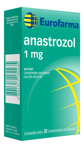 Anastrozol Eurofarma 1mg X 30 Comprimidos