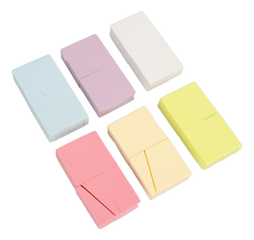 Esponjas Macias Color Fade Nail, 6 Pacotes De Unhas Pequenas
