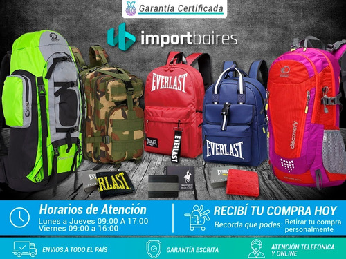 Mochila Cartera Everlast Original Tela Nylon Moda Dama