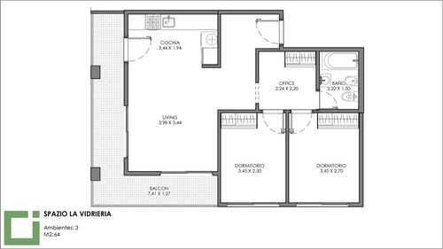 Departamento 3 Ambientes En Venta Santos Lugares