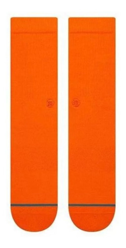 Imagem 2 de 3 de Meia Cano Longo Stance Modelo Icon Cor Laranja