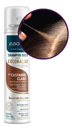 Shampoo A Seco Com Cor 150ml Perfeito Para Todos Os Cabelos