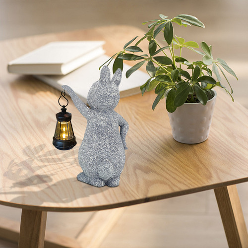 Lámpara De Mesa En Forma De V, Adornos De Meditación Con