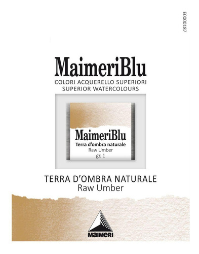Aquarela Maimeri Blu Pastilha Gr.1 493 Raw Umber 1,5ml