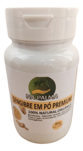 Gengibre Em Pó Premium 80g - Na Palma