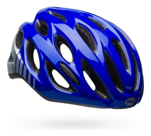 Casco de ciclismo Bike Bell Draft azul oscuro con plata, talla G