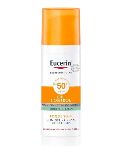 Protector Solar Eucerin Oil Control Fps50 Toque Seco Sin Col