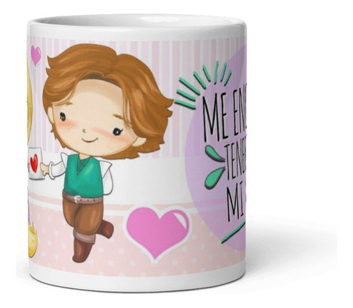 San Valentin Contigo Lo Bonito Se Vuelve  Taza Ceramica