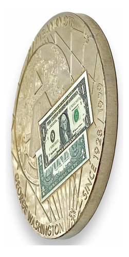 Medalla George Washington Billete $1 Emitida American Mint (Usado)
