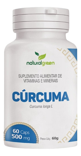 Cúrcuma O Poder Anti-inflamatório E Antioxidante C/60 cáps Naturalgreen