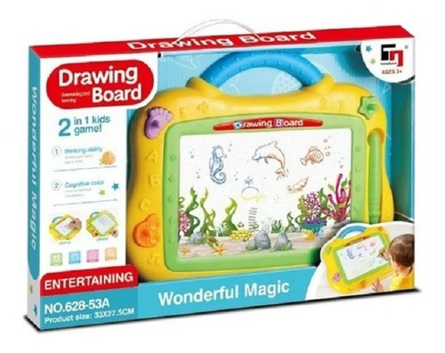 Imagen 1 de 4 de Pizarra Mágica Drawing Board 2 En 1 E.full