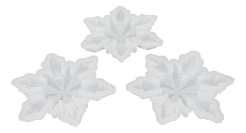 Moldes De Silicone De Natal, 3 Peças, Molde De Floco De Neve