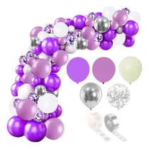 Comprar  100 Art Arco Organico Violeta Lila Globo Deco Baby Shower 