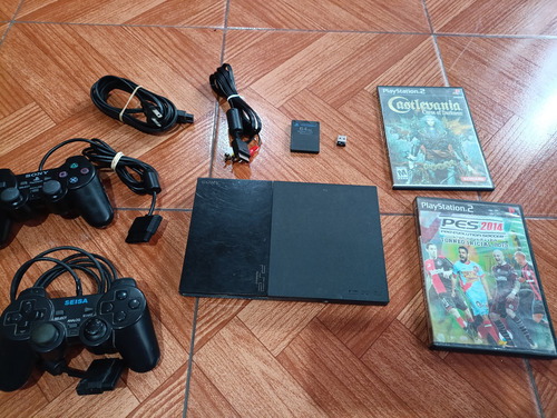 Playstation 2 Slim Opl Completa (leyendo) Negro