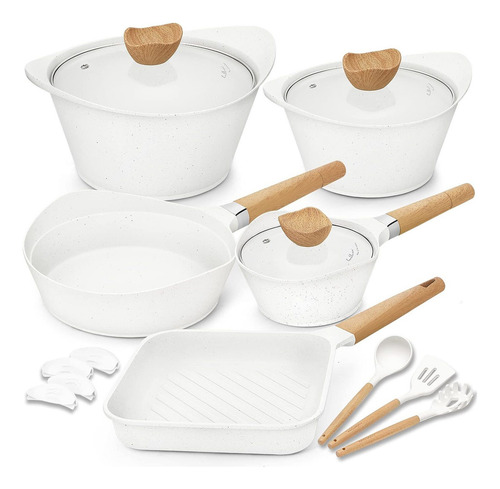 Juego De Utensilios De Cocina Antiadherentes, 100% Sin Pf