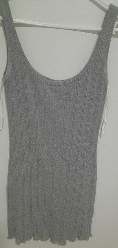 Musculosa O Vestido Algodón De Ayres Color Gris. Mujer